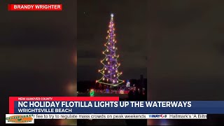 Annual North Carolina Holiday Flotilla returns to Wrightsville Beach [upl. by Josey]