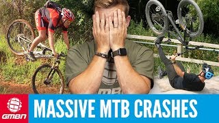 Massive Mountain Bike Crashes  GMBN Crash Reel July 2018 [upl. by Rooney]