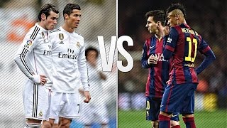 Lionel Messi amp Neymar vs Ronaldo amp Bale 2015 ● Skills amp Goals Battle  HD [upl. by Aivato861]