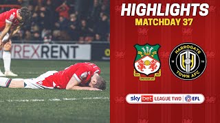 HIGHLIGHTS  Wrexham AFC vs Harrogate Town [upl. by Ellemac]