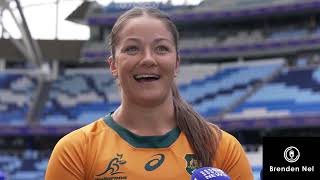 WALLAROOS Captain Michaela Leonard ahead of the test vs Black Ferns [upl. by Niletac]