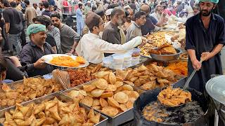 Rush Before RAMADAN IFTAR TIME  Biggest Ramadan Street Food  Jalebi Samosa IFTARI SNACKS MAKING [upl. by Soutor814]