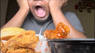 POPEYES ASMR  MUKBANG FUNNY‼️‼️ [upl. by Annoj86]