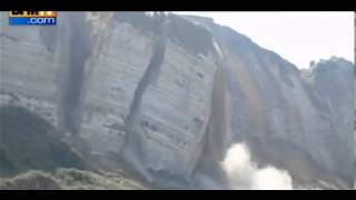 Cliff Collapse Caught on Video [upl. by Marje257]