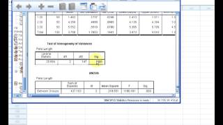 SPSS  ANOVA Test for Means [upl. by Yelyah]