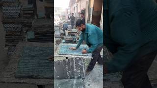 Cutting the AC Radiator Exposes Aluminum Copper  Scrap scrap metal [upl. by Notnarb]