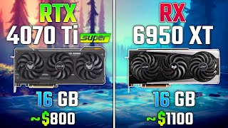 RTX 4070 Ti SUPER vs RX 6950 XT  Test in 7 Games [upl. by Inihor]