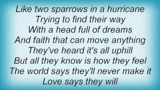 Tanya Tucker  Two Sparrows In A Hurricane Lyrics [upl. by Ettezil647]