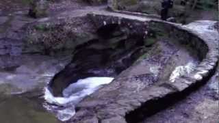 Incredible Devils Bathtub Old Mans Cave Trail Hocking Hills State Park Logan Ohio [upl. by Leia]