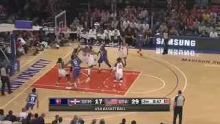 The Best of Dominican Republic vs USA  Basketball  August 20 2014 [upl. by Alsworth]