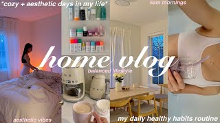 HOME VLOG🏚 cozy days in my life  daily healthy habits routine  home decor holiday season vibes [upl. by Kohler811]