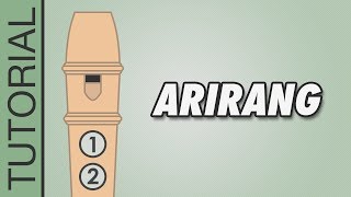 Arirang  Recorder Tutorial 🎵 EASY Song [upl. by Androw]