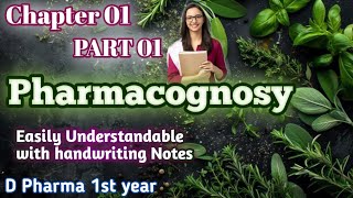 Pharmacognosy chapter 1 d pharmacy 1st year Part 01 chapter 01 Pharmacognosy Dpharma 1st year [upl. by Renee696]