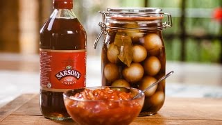 Pickled Onions Recipe  Sarsons [upl. by Enyrhtac]