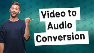 Can I convert a video to audio file [upl. by Airdnas870]