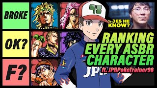 Poketuber Ranks EVERY Jojo All Star Battle R Character ft JPRPokeTrainer98 [upl. by Enra954]