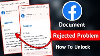 Facebook Id unlock kaise kare 😍 Please submit a different Id new problem 2024  document rejected [upl. by Engvall]