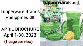 April Brochure 2023 Tupperware Philippines 1page per view [upl. by Claudetta]