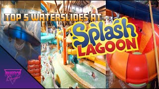 Top 5 BEST Waterslides at Splash Lagoon 2019 [upl. by Kahl]