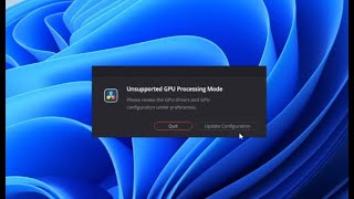 DaVinci Resolve unsupported AMD GPU error mode [upl. by Haroppizt975]