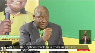 ANC President Cyril Ramaphosa not worried about Zumas suspension impacting the party [upl. by Elyssa]