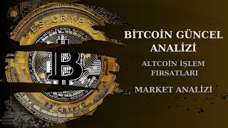 BİTCOİN SON DURUM ANALİZİALTCOİNLERbtc [upl. by Lleynad]