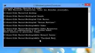CREAR DIRECTORIOS o CARPETAS aplicando el COMANDO MD  MKDIR MSDOS  2018 Funcional [upl. by Leah]