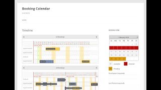 Booking Calendar  Inserting into page of your website [upl. by Gati]