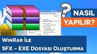 Winrar ile SFX  EXE Dosyası Oluşturma [upl. by Analed241]