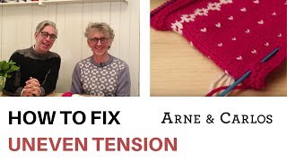 How to fix uneven tension in your knitting projects by ARNE amp CARLOS [upl. by Nitsed634]