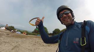 Paragliding Dune soaring at Corton Beach Coastal site [upl. by Dibri]