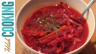 How To Make Vegetarian Borscht  Hilah Cooking [upl. by Jacquenetta]