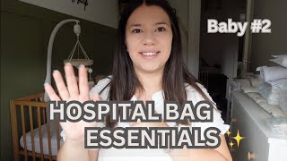 What’s in my hospital bag second time mum UK 2024  mum and baby hospital bag [upl. by Ama]