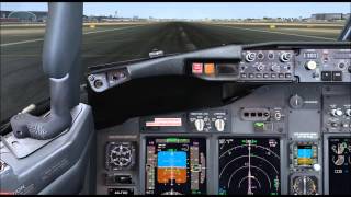 FSX PMDG 737NGX Flytampa Dubai Landing [upl. by Lyrrehs]