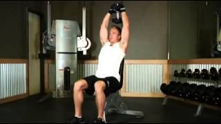 Seated triceps press [upl. by Enahpad]