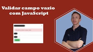 Validar campo vazio com JavaScript no cadastrar com janela modal [upl. by Acinomad]