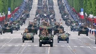 Militärparade zum Staatsfeiertag in Paris [upl. by Cynthla743]