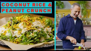 Coconut rice with peanut crunch  Ottolenghi Test Kitchen [upl. by Henry271]