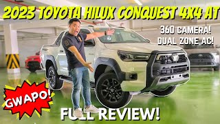 2023 TOYOTA HILUX CONQUEST 4X4 AT  FULL REVIEW  BEST SELLING BRUSKO PICKUP TRUCK  LOUIE CASTRO TV [upl. by Lyrret]