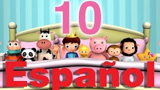 Diez había en la cama  Canciones infantiles  LittleBabyBum [upl. by Ysabel]