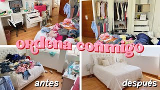 CÓMO LIMPIO Y ORDENO TODO MI CUARTO organiza conmigo [upl. by Nohpets]