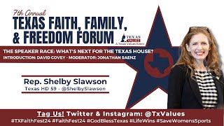 Texas Faith Fest 2024 Speaker of the Texas House Panel  Rep Shelby Slawson [upl. by Woo996]