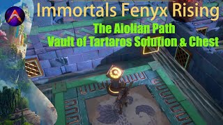 The Aiolian Path  Vault of Tartaros Solution w Chest Immortals Fenyx Rising [upl. by Aihtibat]