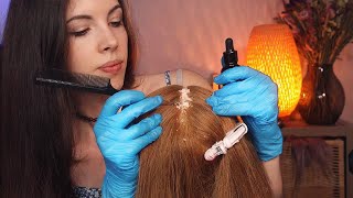 ASMR  Satisfying Scalp Check w Dandruff amp Treatment [upl. by Bonn]