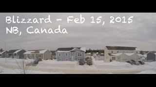 Blizzard Feb 15 2015  NB Canada [upl. by Omar]