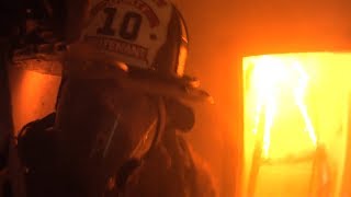 Firefighter Helmet Cam Clearbrook VA Structure Fire [upl. by Kirchner585]