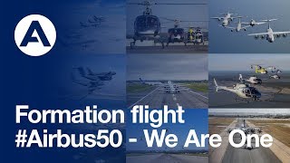 Airbus product line formation flight 50year anniversary [upl. by Willow]