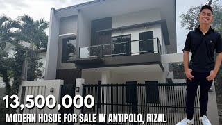 House Tour 55  Modern Home Experience in Kingsville Antipolo Rizal [upl. by Nonnerb]