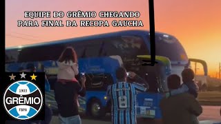 VEJA CHEGADA DA EQUIPE DO GRÊMIO EM VACARIA PARA FINAL DA RECOPA GAÚCHA [upl. by Scheld]