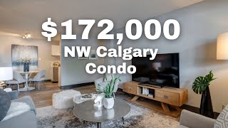 Tour a 172000 NW Calgary 2 Bedroom Condo For Sale  Location Location [upl. by Eilrahs]